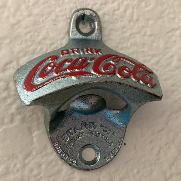 Original Starr X Coca Cola Germany Bottle Opener Wall Mount Circa 1920s Vintage - Picture 2 of 7